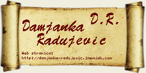 Damjanka Radujević vizit kartica